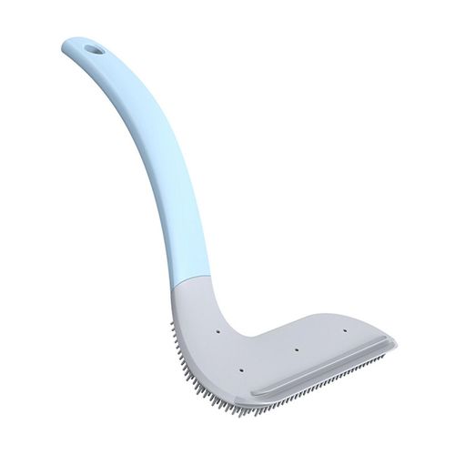 Grattoir de comptoir de salle de bain cratif, brosse de nettoyage multifonctionnelle pour miroir de salle de bain, caoutchouc souple, bleu iceberg