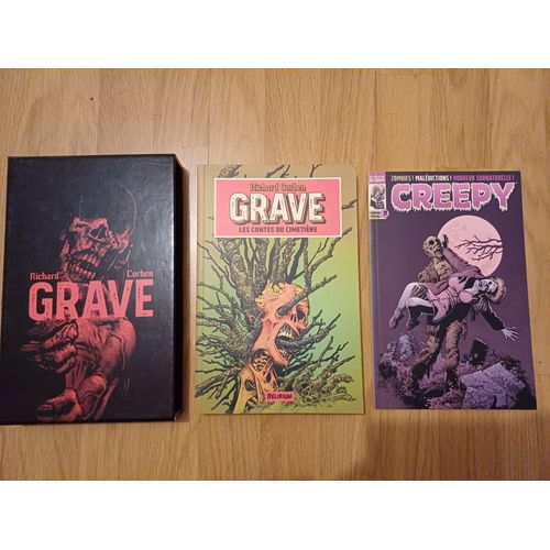 Grave - Richard Corben Edition Limite Et Numrote 1100 Ex -Coffret Collector 320 Pages -Numro Spcial Corben Creepy 40 Pages +10cp +10 Marque-Pages   de Richard Corben 