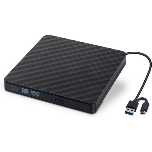 Graveur DVD Lecteur DVD Externe CD USB 3.0-Graveur DVD CD Combo Ultra Slim DVD ROM CD Player,Compatibilit Windows/MAC OS pour Apple/iMac/Macbook Pro/Macbook Air/Laptop/Desktops/PC (Noir)
