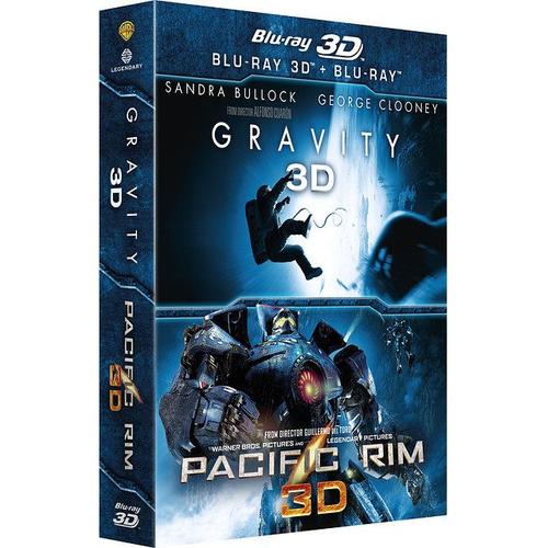 Gravity 3d + Pacific Rim 3d - Blu-Ray 3d de Alfonso Cuarn