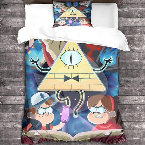 Gravity Falls Housse De Couette Animation Disney Parure De Lit Pices