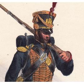 Gravure 1840 Marin Garde Impériale Napoléon Bonaparte Marine Armée