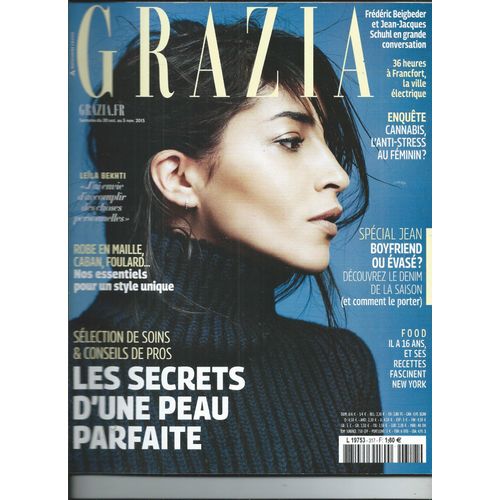 Grazia 05/11/2015 Lela Bekti, Frederic Beigbeder Et Jean-Jacques Shuhl, Josef Salvat, Jacqueline De Ribes , Isabelle Huppert, Julianne Moore, Jemima Kirke, Claudia Schiffer, Laetitia Casta,Gigi Hadid