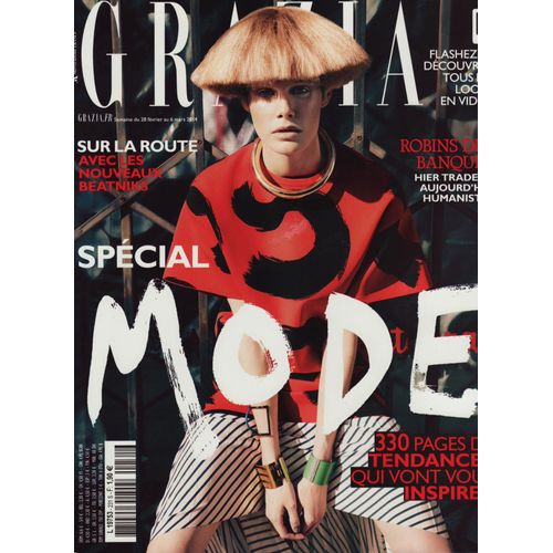 Grazia / 28-02-2014 N231 : Tho Gosselin (7p) - Louis Simonon (1p) - Amina Sboui (3p)