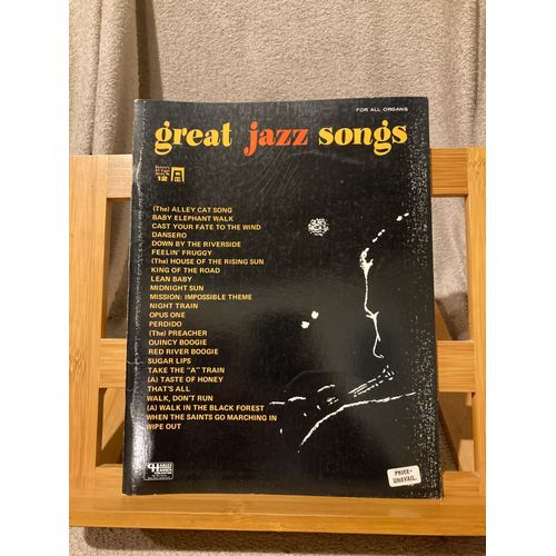 Great Jazz Songs Partition Clavier Orgue Accords ditions Charles Hansen