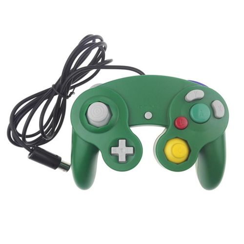 Green 1pcs - Manette De Jeu Filaire Pour Jeu Ngc Gamecube Wii Et Wiiu, Joystick, Accessoire
