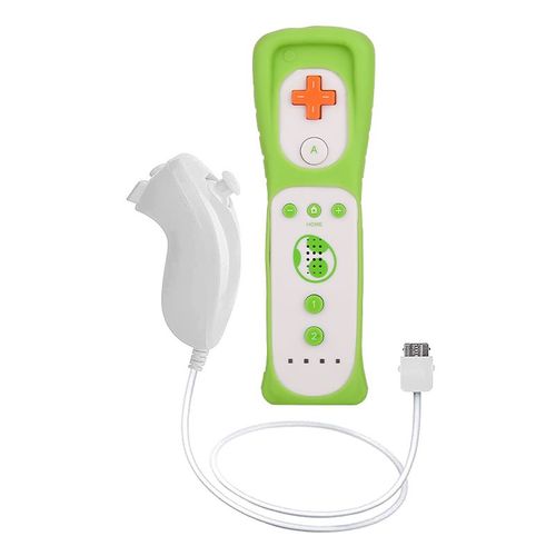 Green Set - Tlcommande Avec Motion Plus Pour Nintendo Wii, Manette De Jeu Sans Fil Dahchuck, Manette De Console, Manette De Jeu, 2 Pices