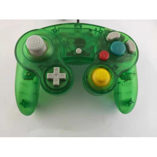 Green Transparent3 - Couleur Transparente Pour N-G-C Gamepad Un Bouton Filaire Contrleur De Jeu Joystick Pour G-Amec-Ube Pour G-C