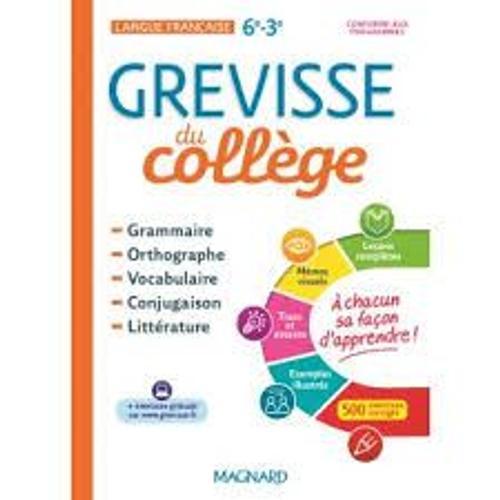 Grevisse Du Collge - Franais 6 - 3   de Bndicte Gaillard  Format Broch 