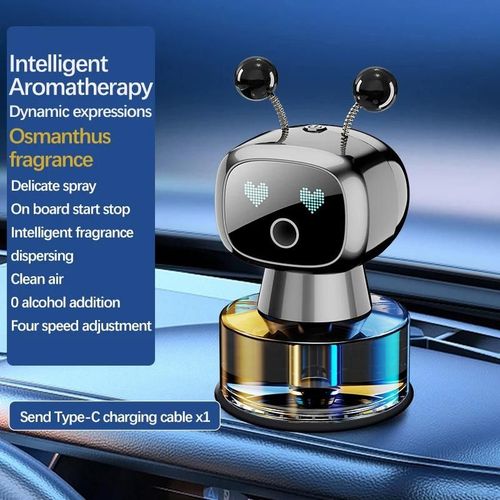 Greydsodorisant De Voiture Intelligent Diffuseur D'arme De Voiture Rechargeable Ai Yeux Intelligents 4 Niveaux De Diffuseur De Voiture Intelligent Rglable Cadeau