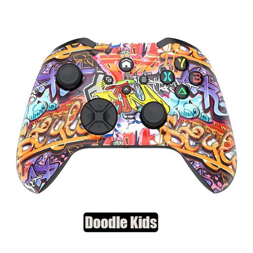 Gribouillage - Manette De Jeu Sans Fil Wi-Fi, Manette De Jeu Vido, Manette De Jeu Pour Xbox One, Srie Xbox, Pc, Android, Ios, Touriste 3d, Vibration, Accessoire De Jeu