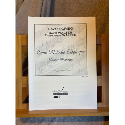 Grieg & Walter 2e Mlodie lgiaque Partition Quintette  Vent Notissimo
