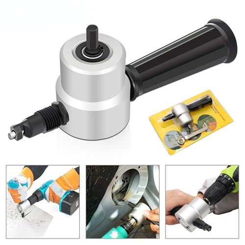 Grignoteuse De Dcoupe De Mtal  Double Tte, Outil De Coupe De Scie, Grignoteuse, Fixation De Perceuse, Outil De Coupe Gratuit, Coupe De Tle