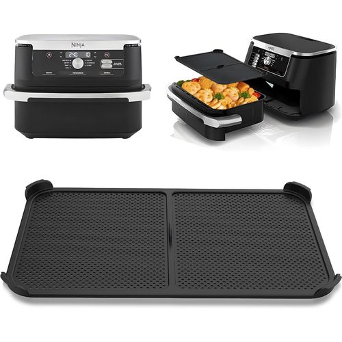 Grille Anti Projection pour Air Fryer Ninja 10,4 L AF500EU, Reusable Silicone Accessoires Moule Air Fryer Ninja 10,4 L, Anti Eclaboussure Air Fryer Ninja pour Ninja Foodi Flex 10,4 L.[V90]