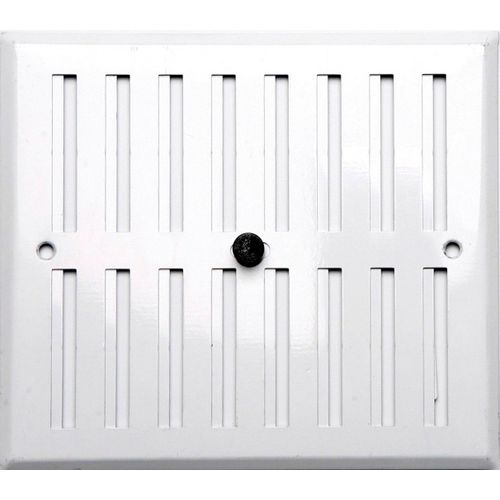 Grille d'aration aluminium laqu, L.19 x l.17 cm