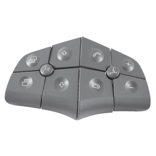Gris 5 Touches Volant Bouton Multi-Fonction Interrupteur Bouton Interrupteur Bouton Bouton De Commutateur Pour - ML B R