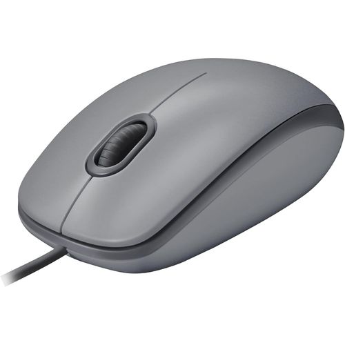 Gris Gris M110 Souris Filaire USB Boutons Silencieux Taille Standard au Design Confortable Ambidextre Compatible avec PC/Mac/Portable