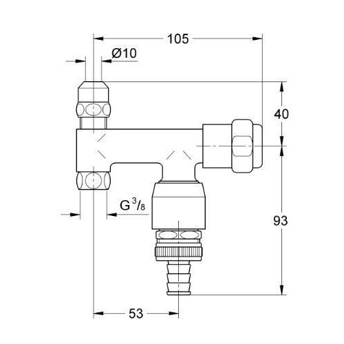 Grohe 41033000 Eggemann Original Eau Dn10 Avec Diffuseur D'angle