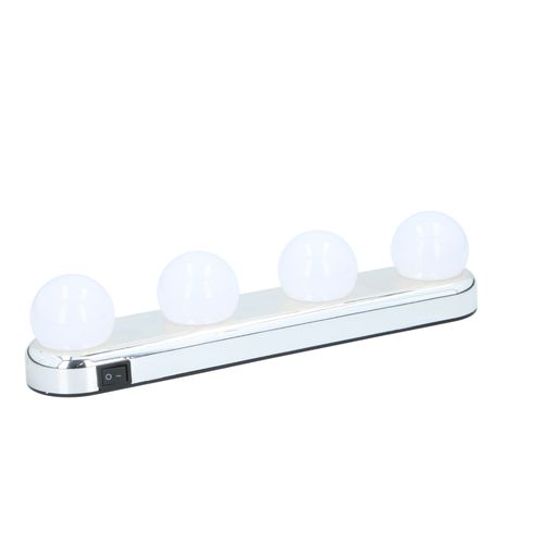 Grundig Lumire De Maquillage Lampes Pour Miroir - Hollywood Lampes 4x Led Alimentes Par 4x Aa (Excl)