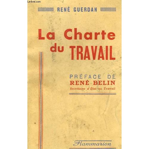 La Charte du Travail Livre ancien Rakuten