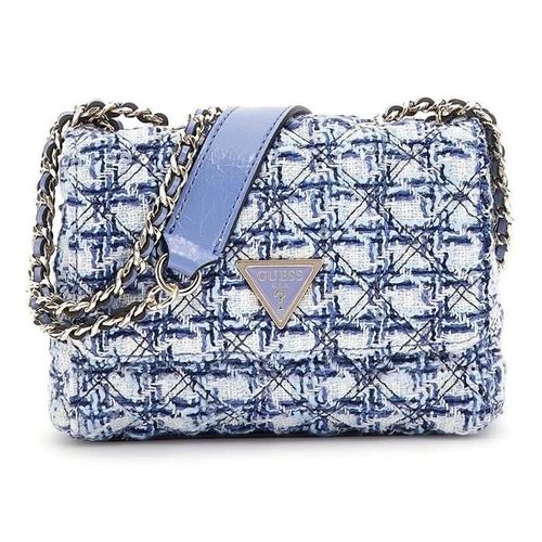 Guess Sac  paule Bandoulire Bleu Bleu Clair Pour Femme - Giully Mini 2 Compartment Convertible Flap Stormy Blue 304241