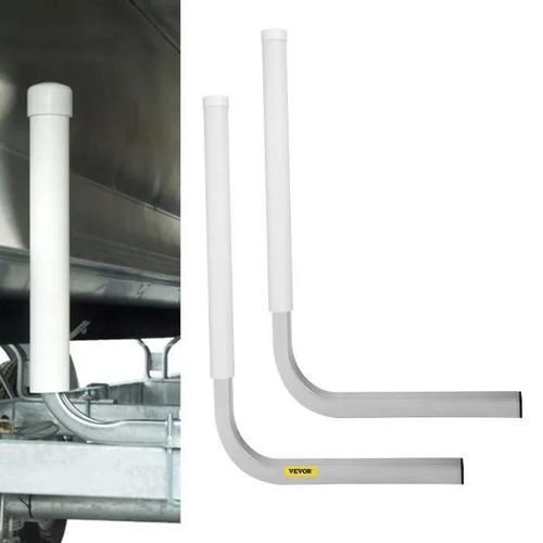 Guide De Remorque De Bateau-Vevor-55,9 Cm Blanc Avec Poteaux En Pvc Rails De Remorque De Bateau-Conviennent Aux Bateaux De Ski