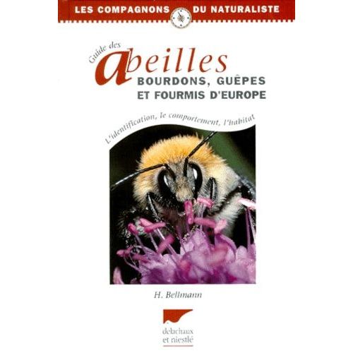 Guide Des Abeilles, Bourdons, Gupes Et Fourmis D'europe - L'identification, Le Comportement, L'habitat   de Bellmann Heiko  Format Reli 