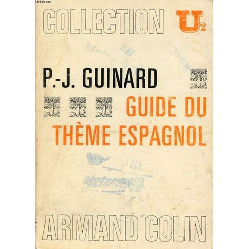 Guide Du Theme Espagnol   de guinard paul-jacques  Format Broch 