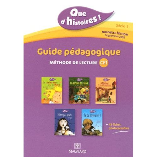 Guide Pdagogique, Mthode De Lecture Ce1 Srie 1 - Guide Pdagogique Avec 45 Fiches Photocopiables    Format Beau livre 