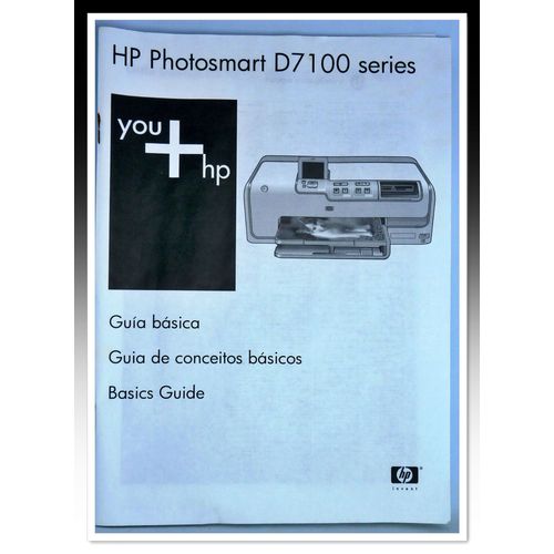 Guide Technique - Mode D'emploi Imprimante Hp Photosmart D7100 - Langues Espagnol, Portugaise Et Anglais   de HP Photosmart 
