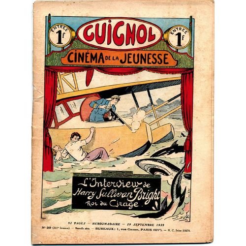 Guignol Cinema De La Jeunesse  N 39 : L'interview De Harry Sullivan Bright, Roi Du Cirage + Vlan Dans Les Casseroles
