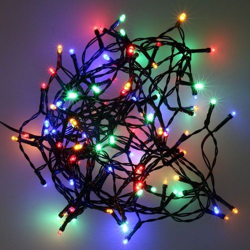 Guirlande 96 Led - Multicouleurs - 8 Fonctions - Timer - Usage Intrieur Et Extrieur - 7.13m Environ Piles Non Fournies