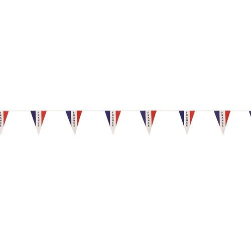Guirlande  Fanions Plastique Tricolore France 5m