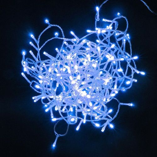 Guirlande Clignotante 180 Led Bleu - Timer 6h/18h - Ip44 Usage Ext?Rieur Et Intrieur - Longueur Luminaire 9m