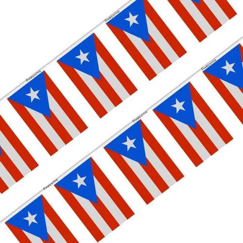 Guirlande Drapeau De Porto Rico En 20 Pices 14x21cm