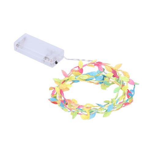 Guirlande Lumineuse Led Coloree En Forme De Feuilles, Ideale Pour Une Chambre A Coucher, Une Fete De Noel, Un Mariage, Une Decoration, Des Cadeaux Ou Des Loisirs Creatifs