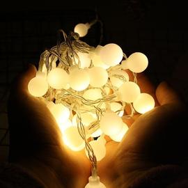 Guirxiete lumineuse LED boule a piles, lampe d'exterieur etanche,  decoration de fete de mariage, vacances de Noel, 1.5 m, 3m