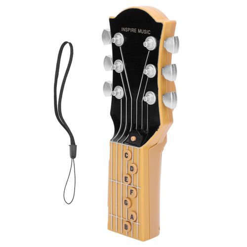 Guitare a air, simulation d'induction infrarouge, 7 accords, jouet portable, instrument de musique, accessoires, noir