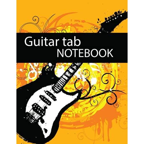 Guitartab Notebook: A Beautiful 5 String Guitar Chord And Tablature Staff Music Paper For Guitar Players, Musicians, Teachers And Students Gift For Guitar Lover,S.   de HANS, BASILE  Format Broch 