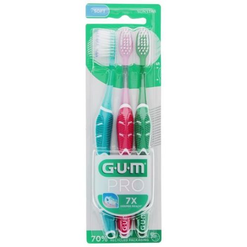 Gum Pro Brosse  Dents Souple 3 Brosses