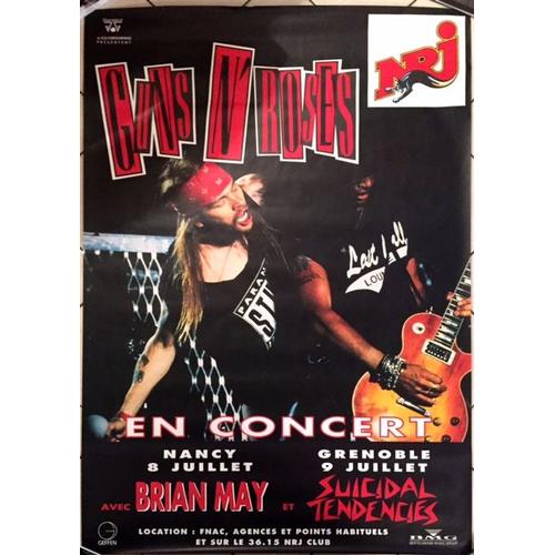 Guns N' Roses - 1993 / Brian May - Affiche / Poster Envoi En Tube