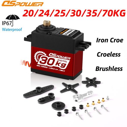 H009-180 - Servo tanche  Couple lev, Moteur Sans Balais,Servo Rc Pour Voiture 1/8 1/10 Rc, Robot, Bateau, Hlicoptre