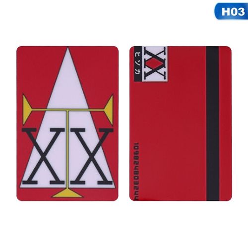 H03 Autocollant de carte de licence Hunter X Hunter, Badge de Bus