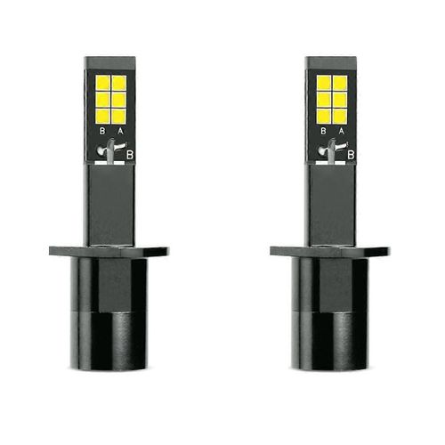H1 Ampoule De Brouillard Led Ambre + Blanc Double Couleur Pour Camions Voitures Lampes Drl Lumires Kit Ampoules 9-32v 30w 3000lm, H1