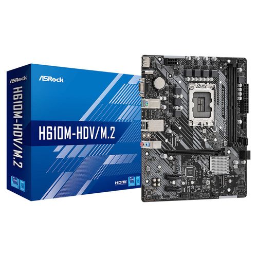 ASRock H610M-HDV/M.2 Intel H610 LGA 1700 micro ATX Socket 1700 carte mre