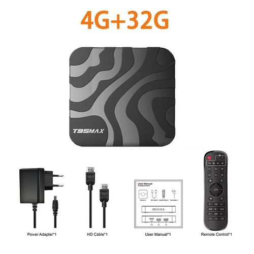 H618 Android 14 T95 Max Smart TV Box,Double Wifi,2.4G & 5.8G,6K,3D Ram,8G Rom,128 Go,64 Go Assistant vocal,Fast Box Media First - Type 4G 32G Normal Remot #A