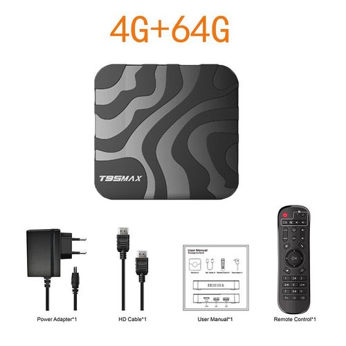 H618 Android 14 T95 Max Smart TV Box,Double Wifi,2.4G & 5.8G,6K,3D Ram,8G Rom,128 Go,64 Go Assistant vocal,Fast Box Media First - Type 4G 64G Normal Remot #A