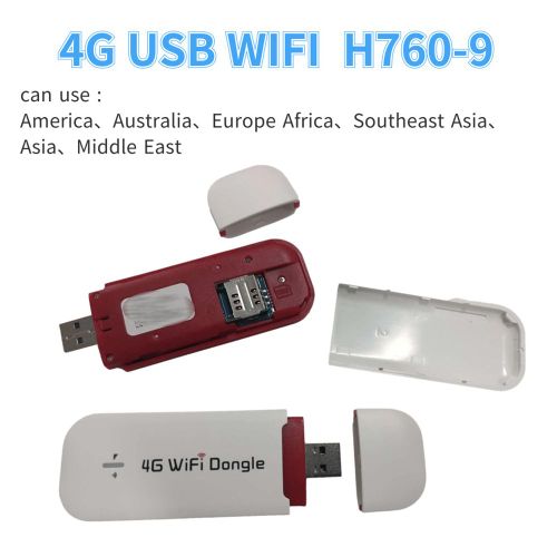 H760-9 4G LTE Routeur Sans Fil Version Globale Dongle USB Haut Dbit Mobile 150 Mbits/s Vitesse Modem Bton Carte Sim USB WiFi