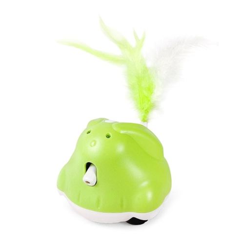 H7ea ? Jouet Interactif Pour Chats, Robot Automatique, Lapin Avec Queue De Plume, Teaser lectrique Pour Chats D'intrieur, Rechargeable Par Usb