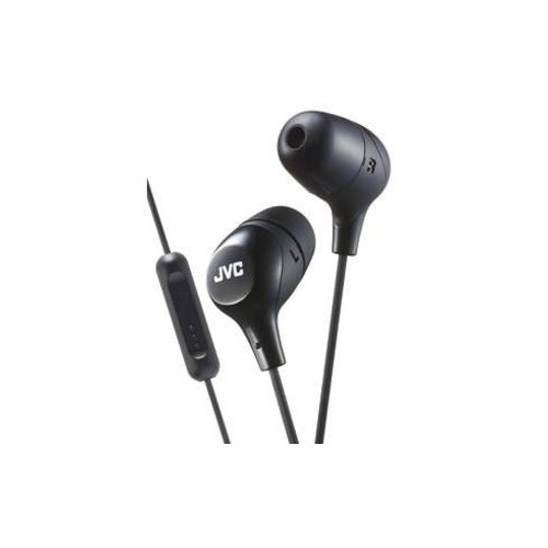 HA-FX38M-B-E  Ecouteurs noirs intra-auriculaires avec telecommande/microphone - Marshmallow